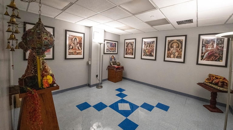 The prayer room at the renovated Indian Cultural Unit at...