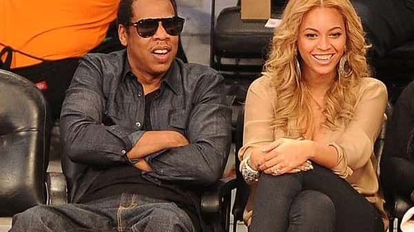 An undated file photo of Beyonce and Jay-Z.