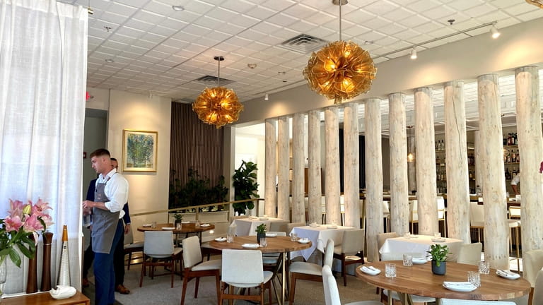 The dining room of Luca in Stony Brook.