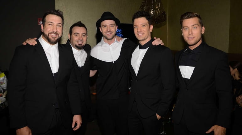 Joey Fatone, from left, Chris Kirkpatrick, Justin Timberlake, JC Chasez...