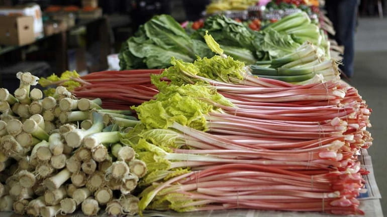 The local rhubarb season lasts only through mid-June. (March 26,...