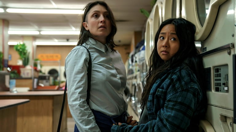 Tallie Medel, left, and Stephanie Hsu in "Everything Everywhere All...