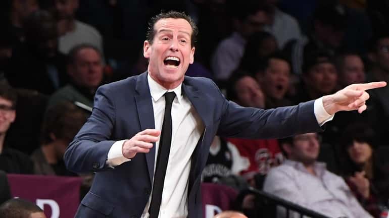 Coach Kenny Atkinson, shown here April 3, 2019, thought it might...