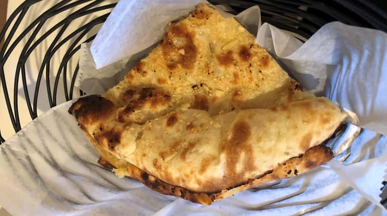 Garlic naan at Beenz, a new Indian eatery in Hauppauge.