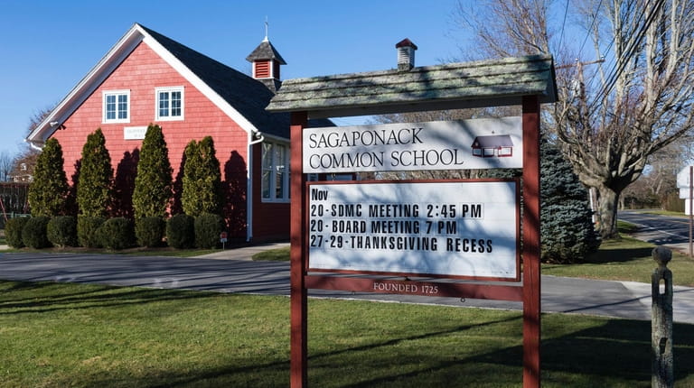The Sagaponack Common School, at 400 Sagg Main St., in Sagaponack,...