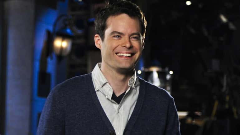 Bill Hader on the set of "Saturday Night Live" in...