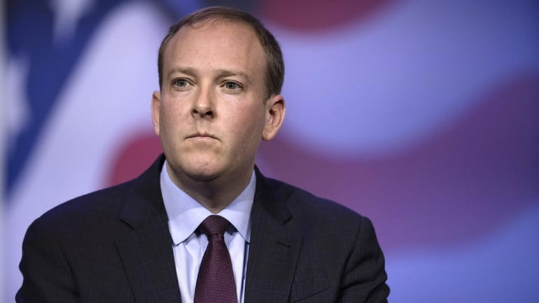 Rep. Lee Zeldin (R-Shirley), who is running for governor of...