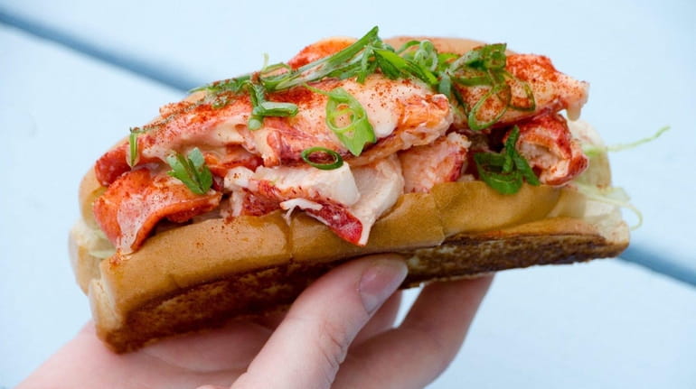 A Maine-style lobster roll at the now-closed Red Hook Lobster...