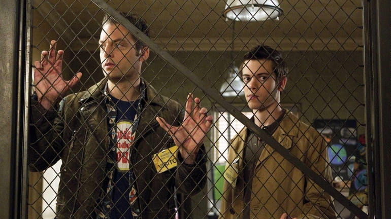 Justin Kirk stars as Andy Botwin and Alexander Gould as...