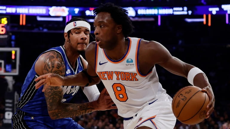 Knicks' OG Anunoby back to practice and close to return - Newsday