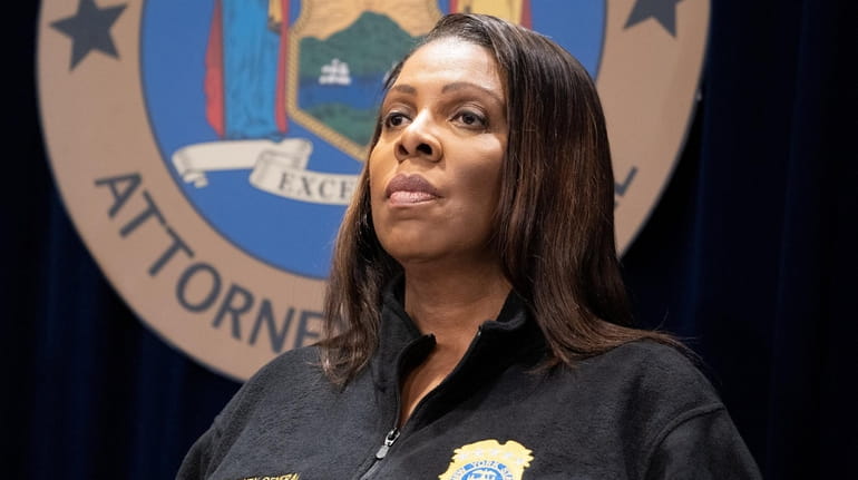 New York State Attorney General Letitia James, pictured last year,...