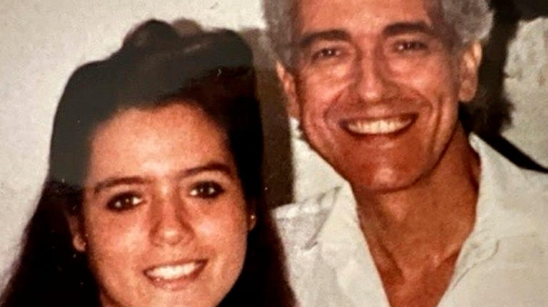 Wanda Ortiz-Rivera with her father, Mariano Ortiz, in 1988.