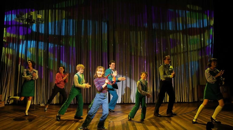 The cast of "Fun Home," with music by Jeanine Tesori,...