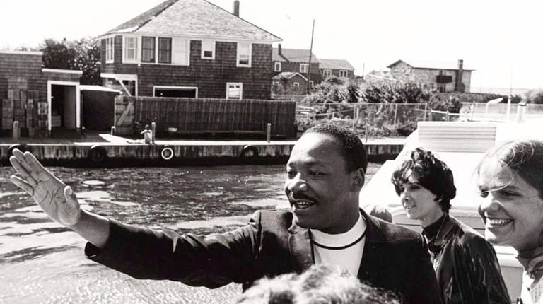 The Rev. Martin Luther King Jr. on Long Island in...