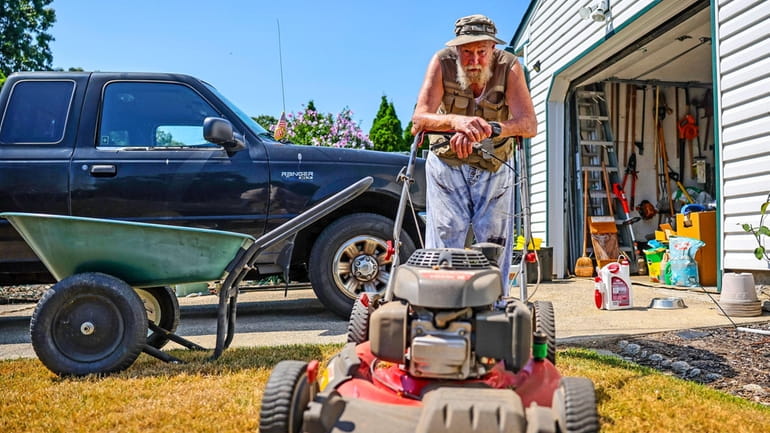 Sean Tiedemann of East Patchogue recommends winterizing lawn mowers and mulching...