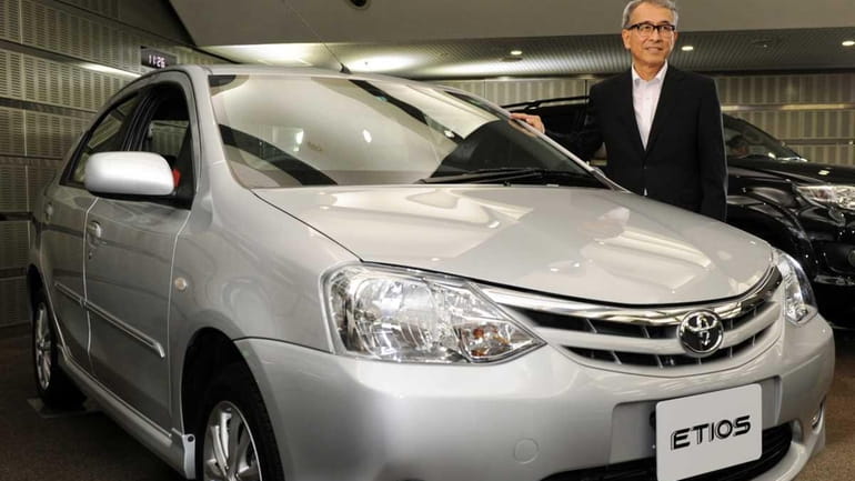 Japan's auto giant Toyota Motor executive vice president Yukitoshi Funo...