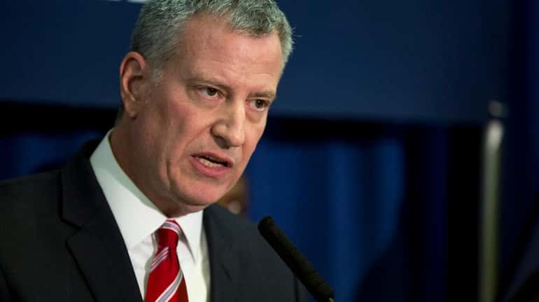 Mayor Bill de Blasio challenged the results of a survey...