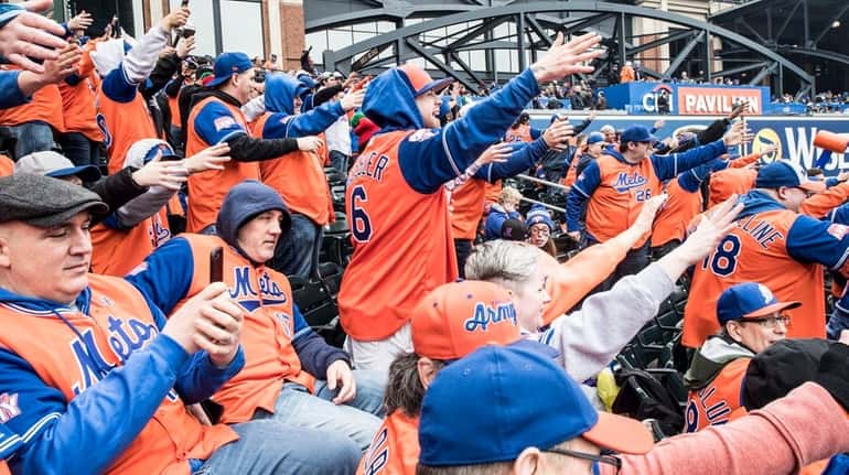Mets fans at Citi Field on Opening Day.