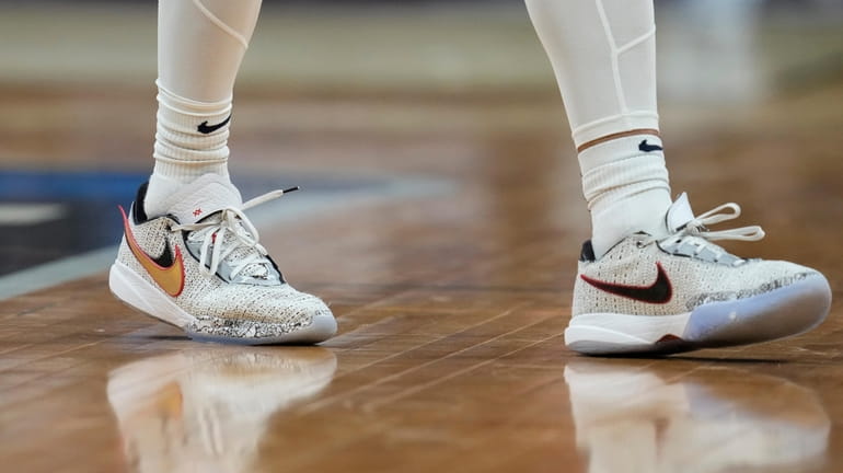 Gonzaga's Anton Watson's shoes in the second half of a...