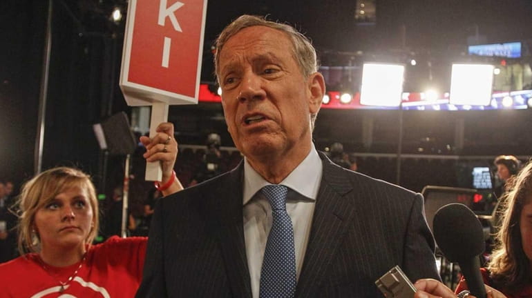Former New York Gov. George Pataki is interviewed after his...