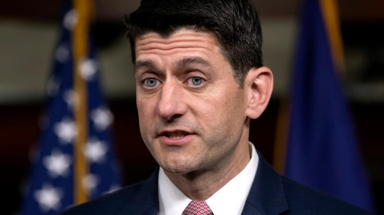 Speaker of the House Paul Ryan (R-Wis.), meets with reporters...