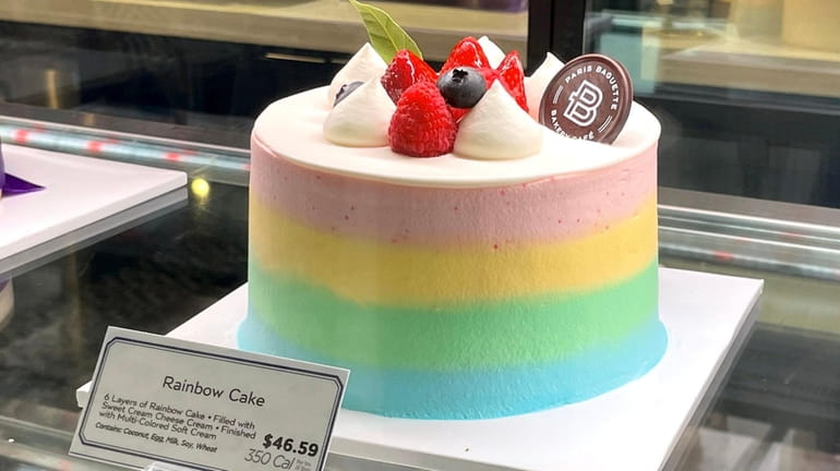One of the specialty cakes at Paris Baguette, a new...