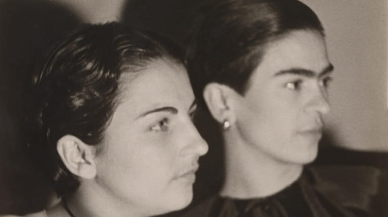 "Cristina Kahlo and Frida Kahlo" shows the artist, right, and...
