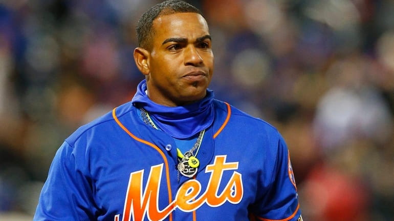 Yoenis Cespedes after flying out to end eighth inning against...