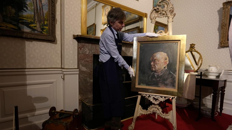 A painting of Winston Churchill by an artist whose work he hated is up ...