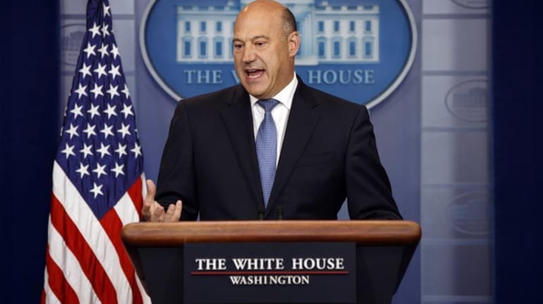 White House chief economic adviser Gary Cohn speaks during the...