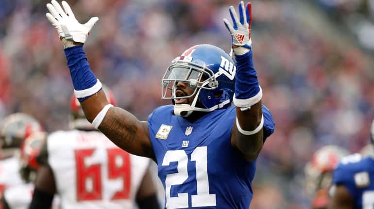 Landon Collins reacts after making a tackle during the second quarter...