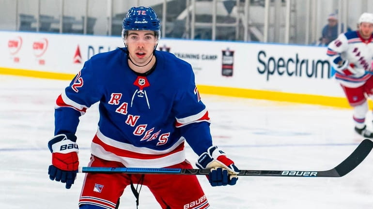 Filip Chytil during Rangers training camp at the MSG Training...