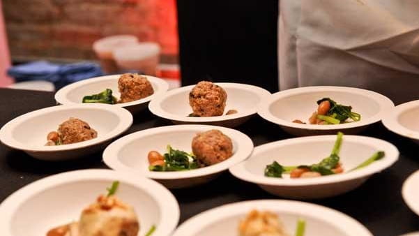 San Pellegrino's "Meatball Madness" presented by Buitoni, NYCWFF 2011. (Neil...