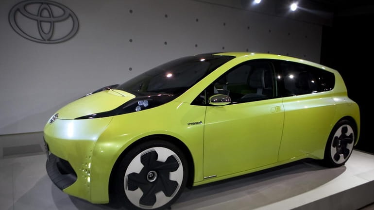 Toyota Motor Corp.'s FT-CH compact hybrid concept car is displayed...