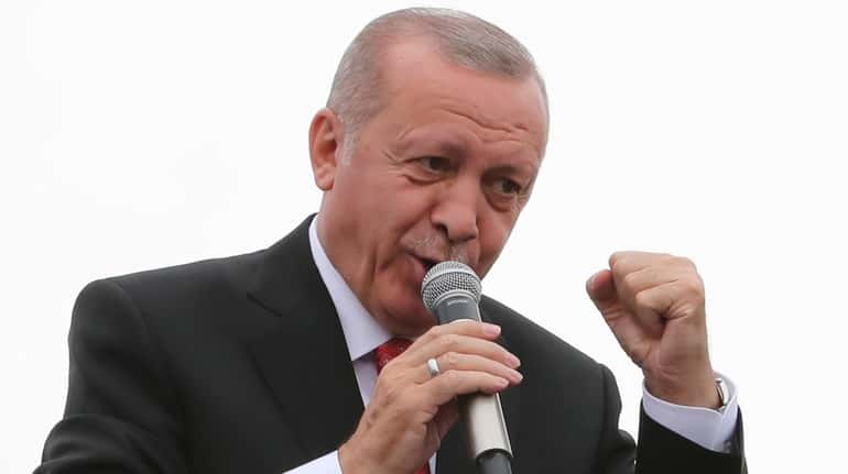 Turkey's President Recep Tayyip Erdogan, seen here on Wednesday during...