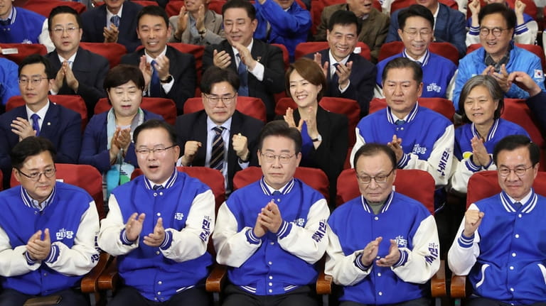 South Korea's main opposition Democratic Party (DP) leader Lee Jae-myung,...