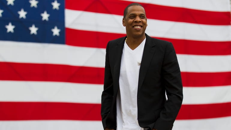 Shawn "Jay-Z" Carter appears after a news conference at Philadelphia...