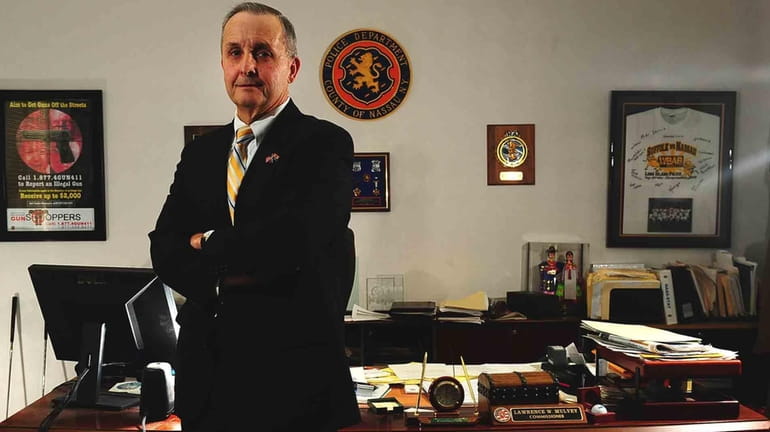 Nassau Police Commissioner Lawrence Mulvey announced his retirement, Thursday. (Feb....