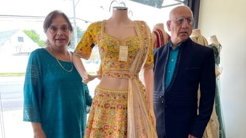 Savita and Surinder Chugh opened Aura Designs in Albertson in...