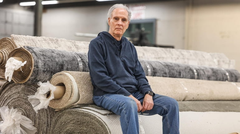 Stephen Fruchter, owner of Montauk Rug & Carpet, inside the...