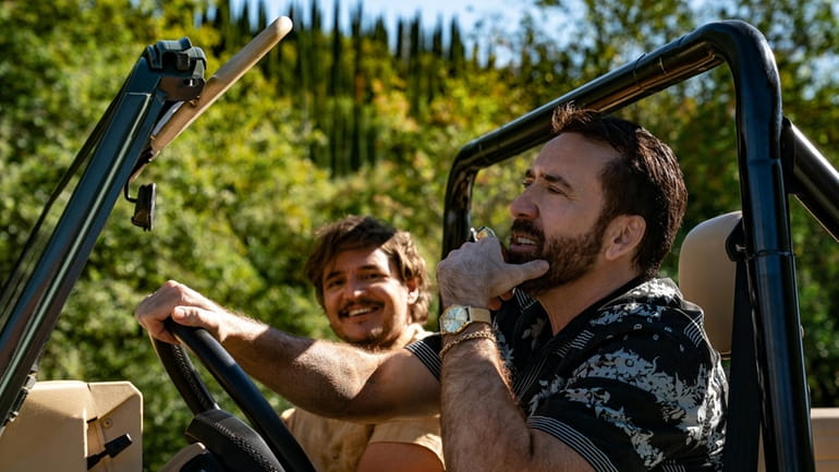 Pedro Pascal and Nicolas Cage, who plays a fictional version...