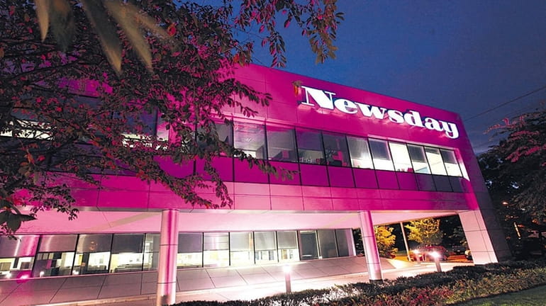 During the month of October, Newsday headquarters will be illuminated...