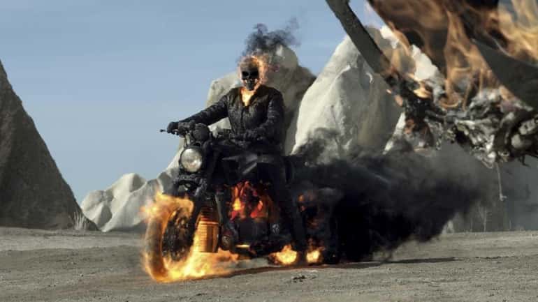 The title character rides in "Ghost Rider: Spirit of Vengeance."