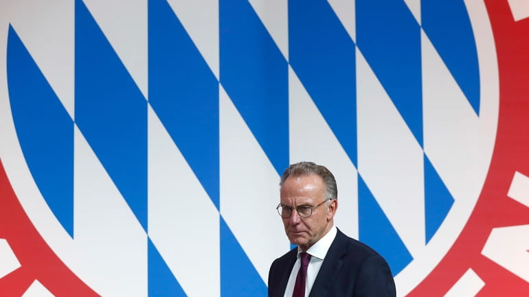 Karl-Heinz Rummenigge arrives for the annual general meeting of FC...