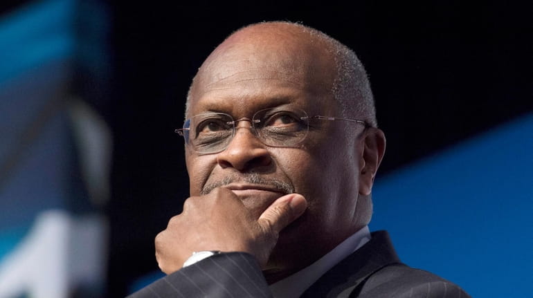 Herman Cain speaks during Faith and Freedom Coalition's Road to Majority...