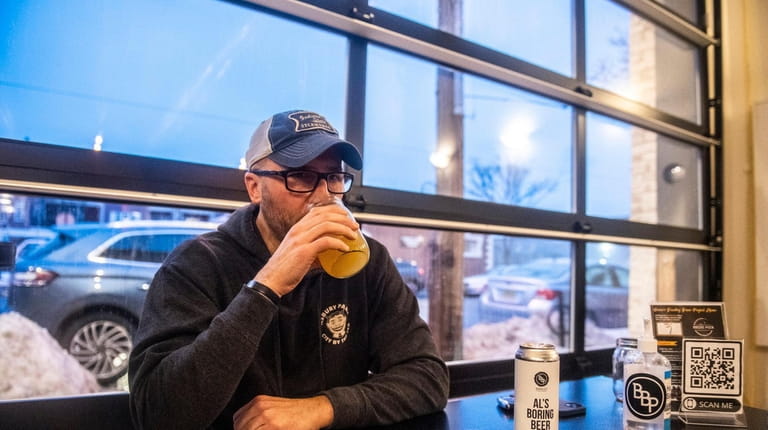 Al Dukes enjoys a drink at Bradly's Beer on Feb....