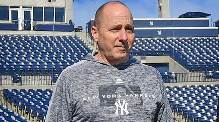 Yankees general manager Brian Cashman at George M. Steinbrenner Field...