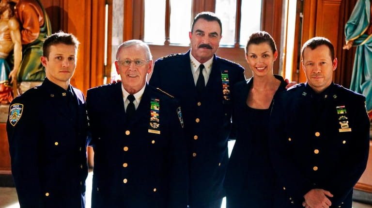 The "Blue Bloods" cast in the show's first season:  Jamie (Will...