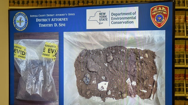 Evidence seized from a dumping site on Seymour Lane in...
