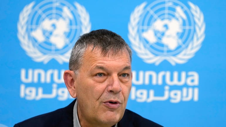 The Commissioner-General of the U.N. agency for Palestinian refugees, Philippe...